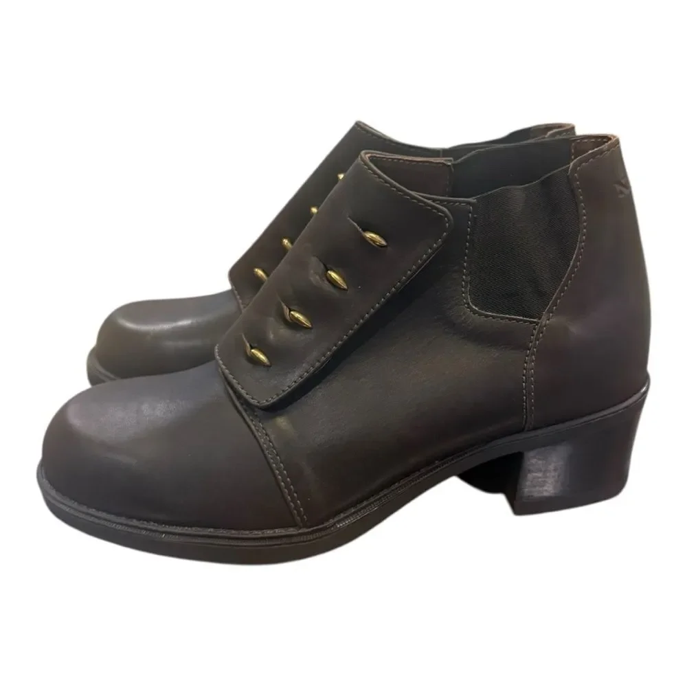Naot Dark Brown Leather Ankle Boots – EU 38 / US 7 – Made in Israel